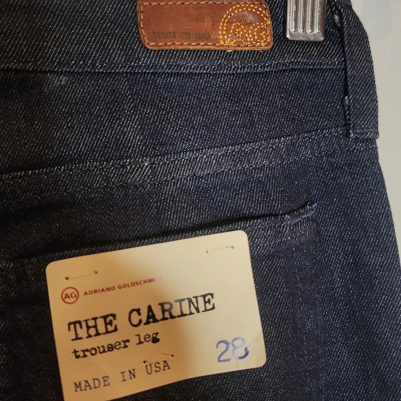 NWT AG Carine Trouser Leg Jeans Cotton Lyocell Women's size 28 darkwash - Picture 4 of 15